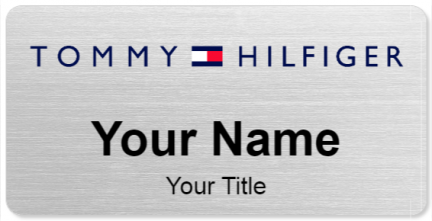 Custom name badges for Tommy Hilfiger