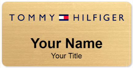 Custom name badges for Tommy Hilfiger