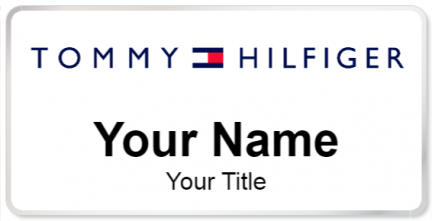 Custom name badges for Tommy Hilfiger