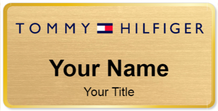 Custom name badges for Tommy Hilfiger