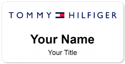Custom name badges for Tommy Hilfiger