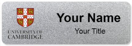 Custom name badges for University of Cambridge