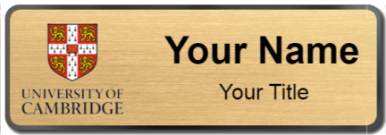 Custom name badges for University of Cambridge