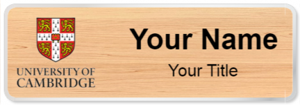 Custom name badges for University of Cambridge