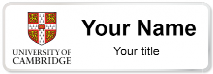Custom name badges for University of Cambridge