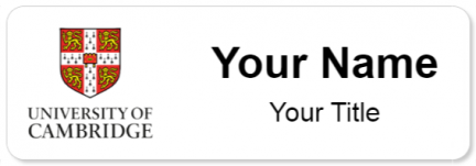 Custom name badges for University of Cambridge