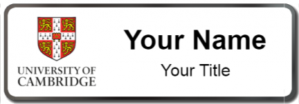 Custom name badges for University of Cambridge