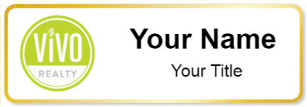 Custom name badges for Vivo Realty