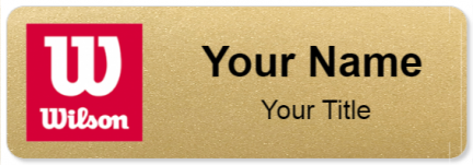 Custom name badges for Wilson Sporting Goods