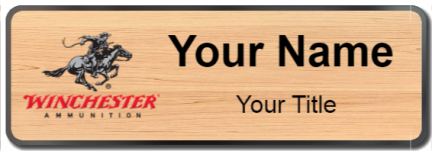 Custom name badges for Winchester Ammunition