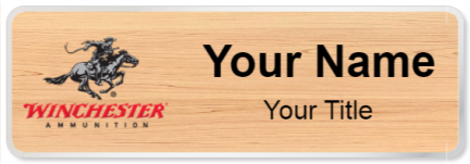 Custom name badges for Winchester Ammunition