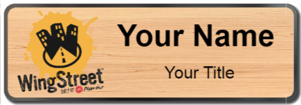 Custom name badges for WingStreet
