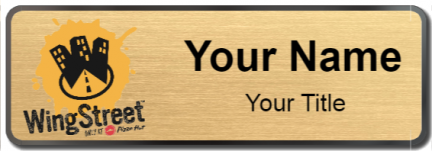 Custom name badges for WingStreet