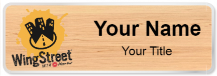 Custom name badges for WingStreet
