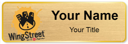 Custom name badges for WingStreet