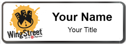 Custom name badges for WingStreet