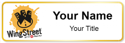 Custom name badges for WingStreet