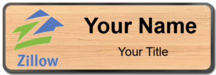 Custom name badges for Zillow