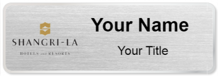Custom name badges for Shangri La