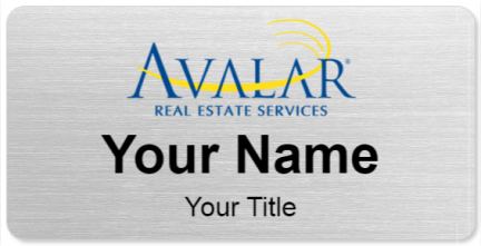 Custom name badges for Avalar Real Estate