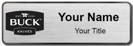 Custom name badges for Buck Knives