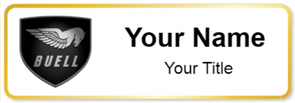 Custom name badges for Buell Motorcycles