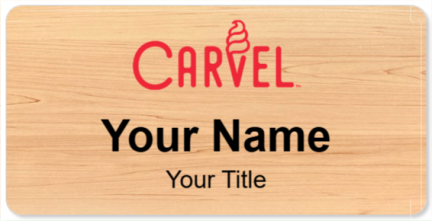 Custom name badges for Carvel Ice Cream