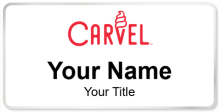 Custom name badges for Carvel Ice Cream
