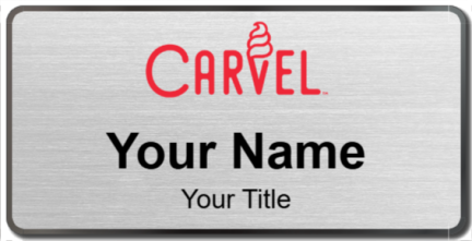 Custom name badges for Carvel Ice Cream
