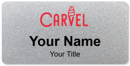 Custom name badges for Carvel Ice Cream