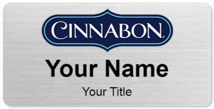 Custom name badges for Cinnabon