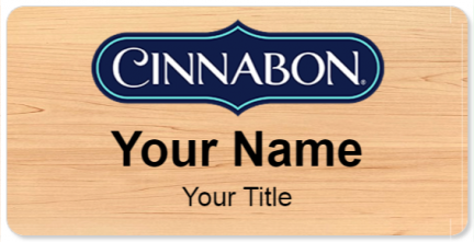 Custom name badges for Cinnabon