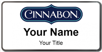 Custom name badges for Cinnabon