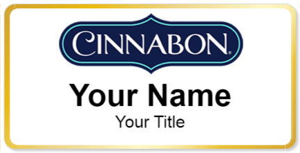 Custom name badges for Cinnabon