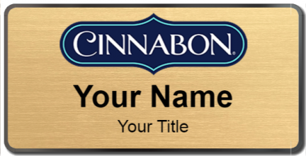 Custom name badges for Cinnabon