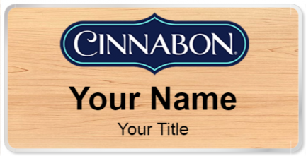 Custom name badges for Cinnabon