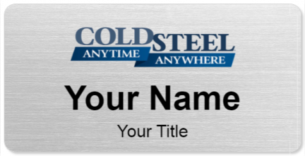 Custom name badges for Cold Steel Knives