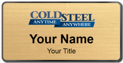 Custom name badges for Cold Steel Knives
