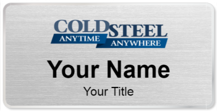 Custom name badges for Cold Steel Knives