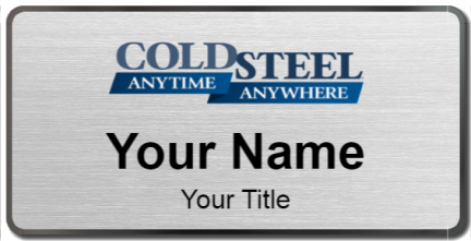 Custom name badges for Cold Steel Knives