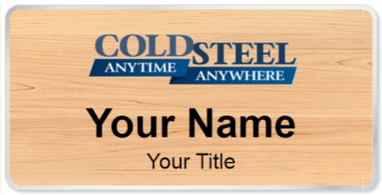 Custom name badges for Cold Steel Knives