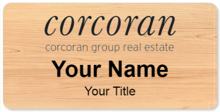 Custom name badges for Corcoran Group Real Estate