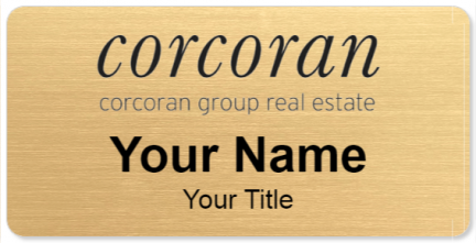 Custom name badges for Corcoran Group Real Estate