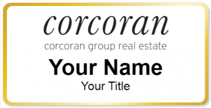 Custom name badges for Corcoran Group Real Estate