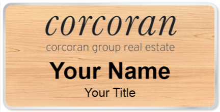 Custom name badges for Corcoran Group Real Estate