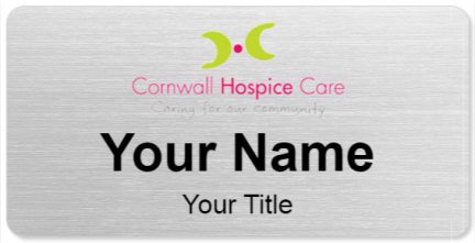 Custom name badges for Cornwall Hospice Care