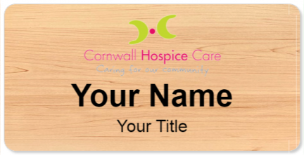 Custom name badges for Cornwall Hospice Care