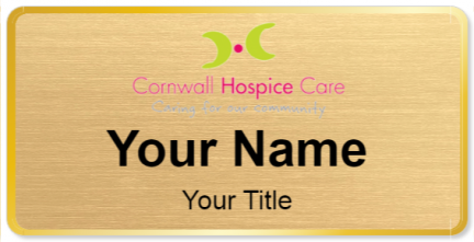 Custom name badges for Cornwall Hospice Care