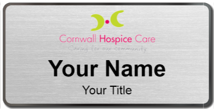 Custom name badges for Cornwall Hospice Care