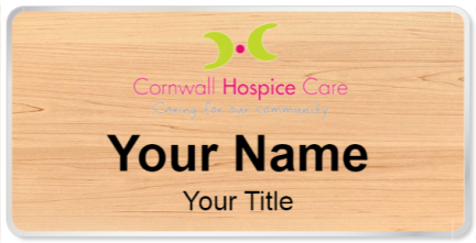 Custom name badges for Cornwall Hospice Care